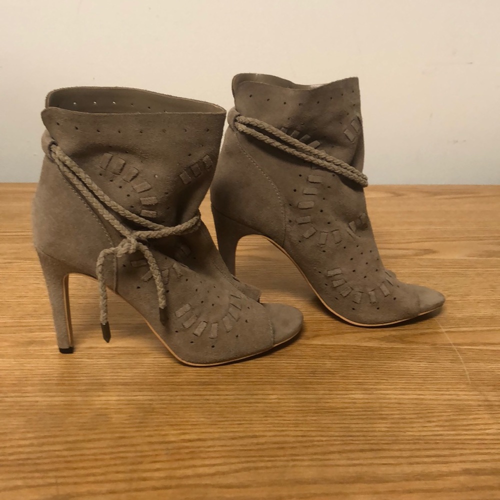 Dolce Vita Suede Open Toe Booties